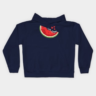 watermelon watermelon lover fruit summer fruit lover melon funny cute watermelons summer fruit watermelon day Kids Hoodie